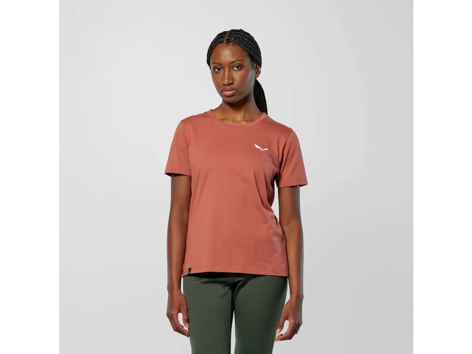 Salewa Eagle Vocab T-shirt women's T-shirt short sleeve Etruscan red