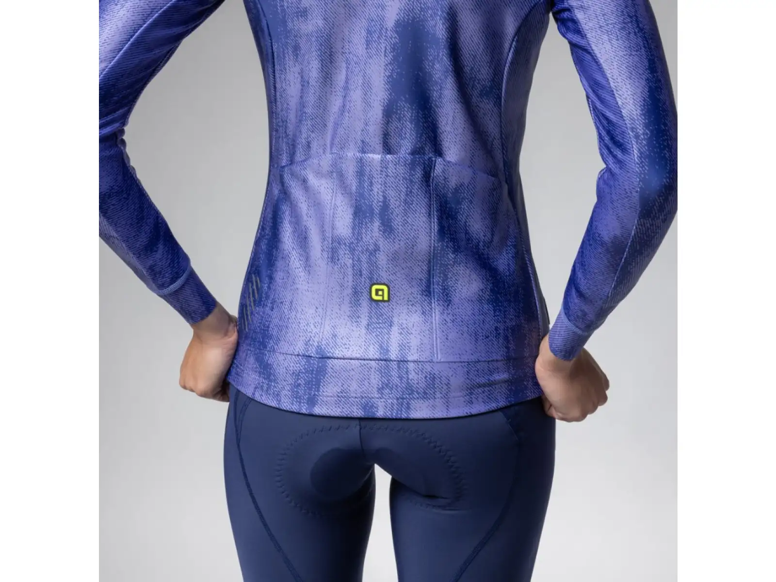 Alé PR-E Knitted women's winter cycling jacket Cornflower