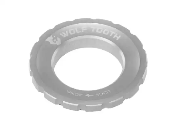 Wolf Tooth Centerlock Rotor Nut raw silver