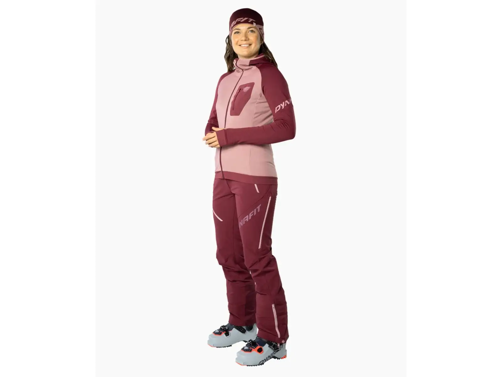 Dynafit Mercury Dynastretch women's softshell pants Burgundy