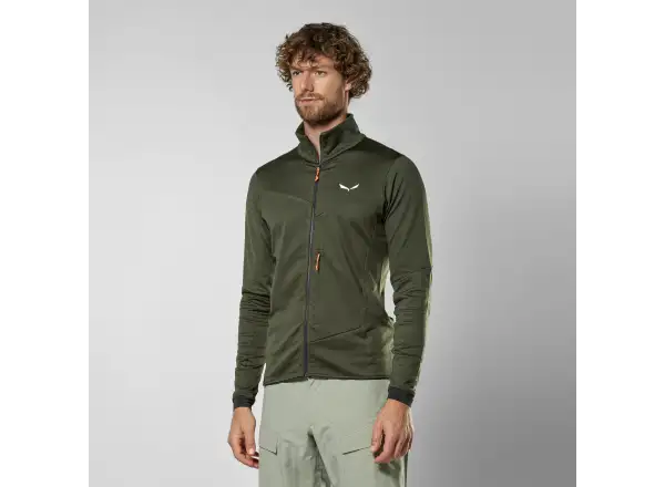 Salewa Sella Crevasse men's sweatshirt Dark Olive