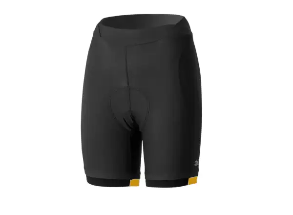 Dotout Instinct women's shorts with pad Black/Yellow