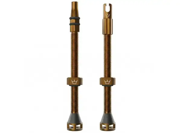Peatys Holeshot Fast Flow tubeless valves 80 mm Bourbon