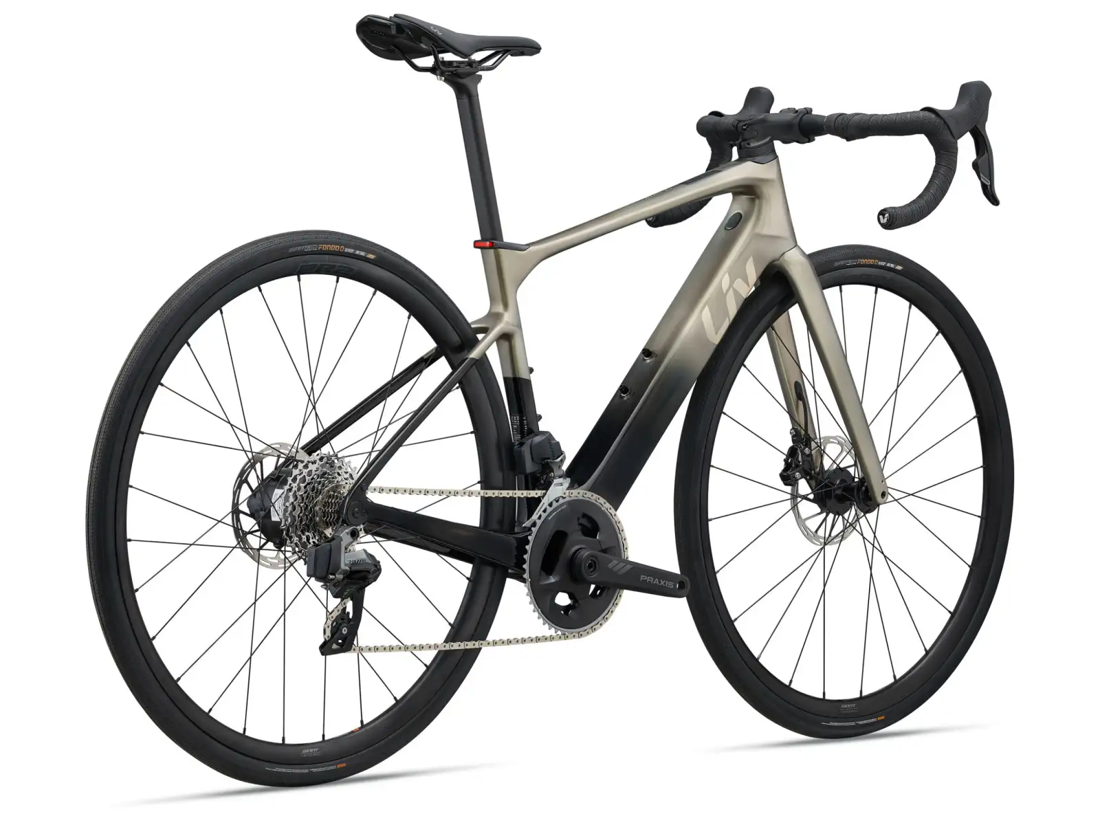 Liv Avail Advanced E+ Elite 2 road e-bike Golden Haze