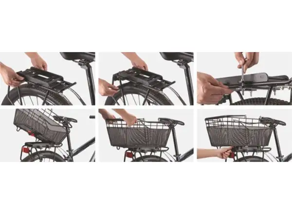 MAX1 Animal Fiona 1.0 rear bicycle basket with FLEXI-MAX quick-release system