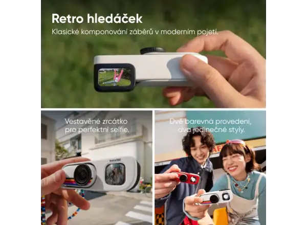 Insta360 GO 3S camera Retro bundle 64 GB special edition white