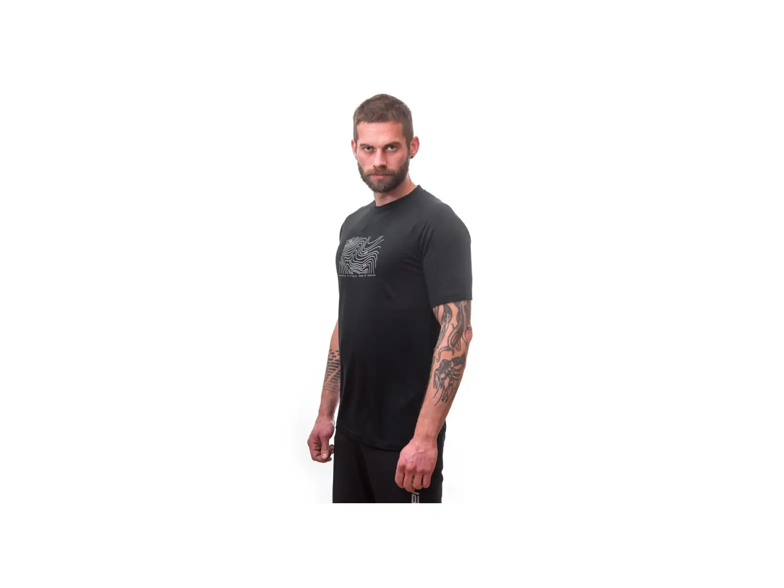 Sensor Merino Air PT Locate men's shirt short sleeve Black