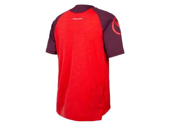 Endura SingleTrack men's jersey short sleeve Pomegranate