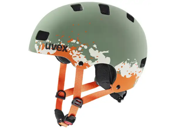 Uvex Kid 3 CC helmet Moss Green/Sand Mat