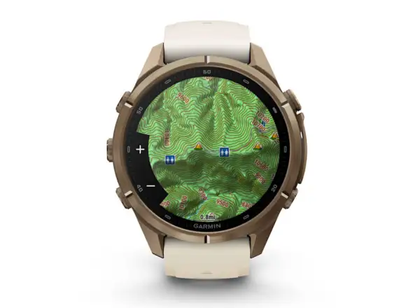 Garmin Fénix 9 Pro inReach 43 mm smartwatch Autumn Gold Titanium Cream/French Gray