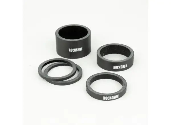 Rock Shox Headset Spacer Set carbon spacer set Gloss White Logo