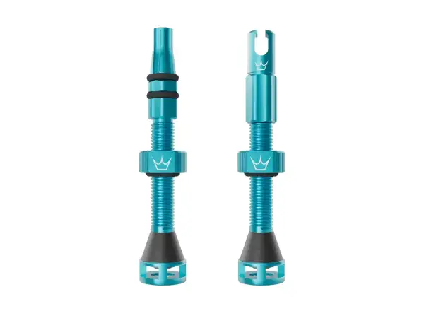 Peatys Holeshot Fast Flow tubeless valves 42 mm Turquoise