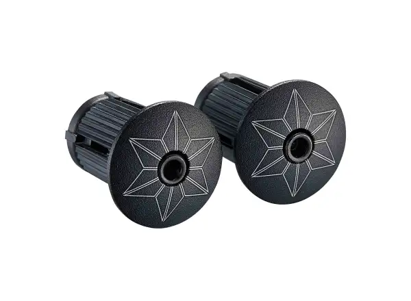 Supacaz Super Sticky Kush Star Fade handlebar tape Fire Refractor/Black Star Plugz