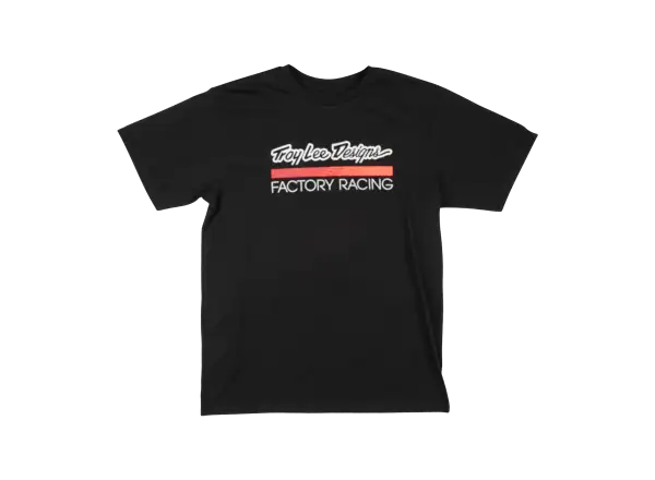 Troy Lee Designs Factory Racing men's short sleeve T-shirt Black/Red