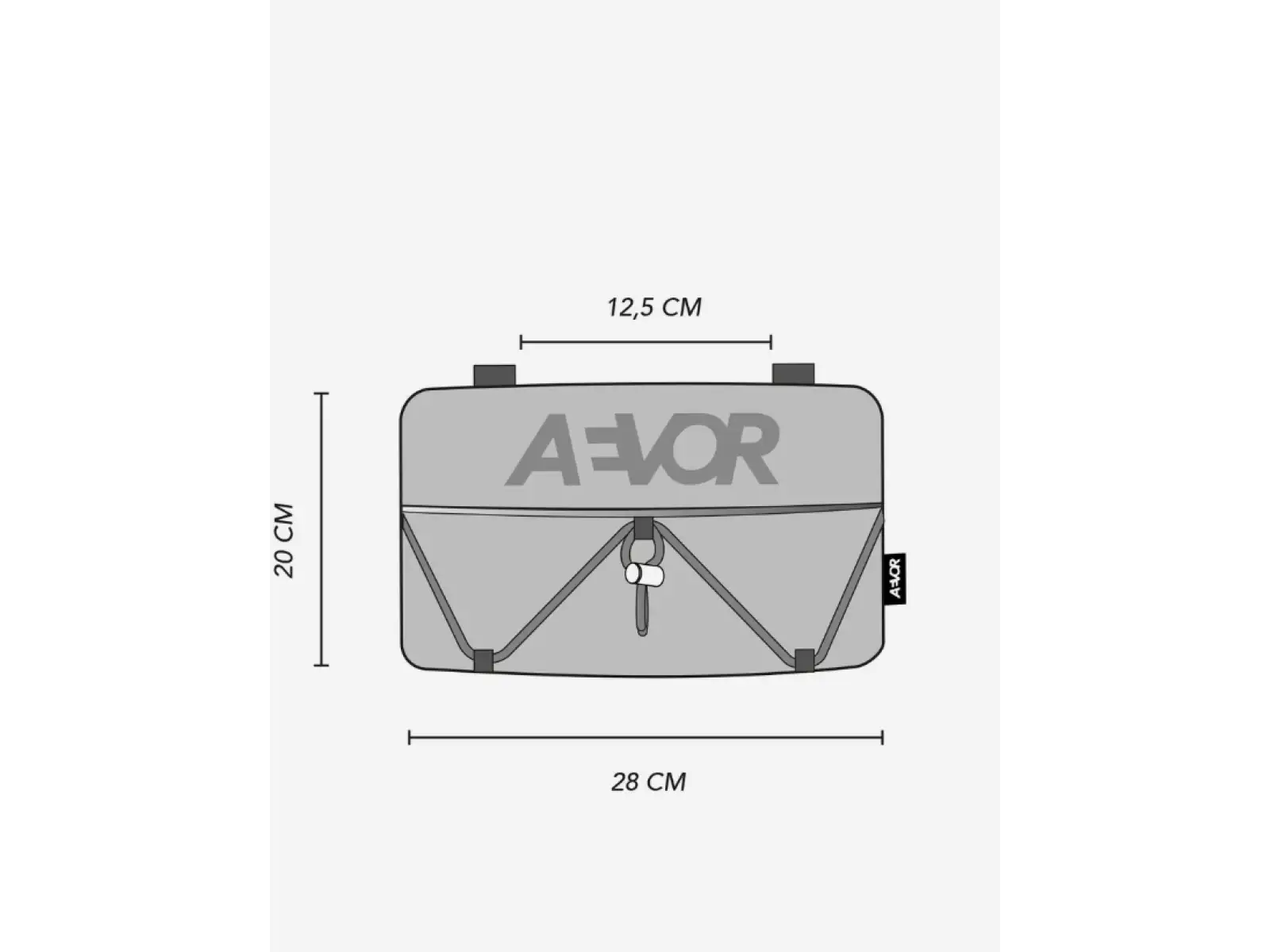 Aevor Bar Bag shoulder pouch/waist bag/cycling handlebars Proof Retro Blue