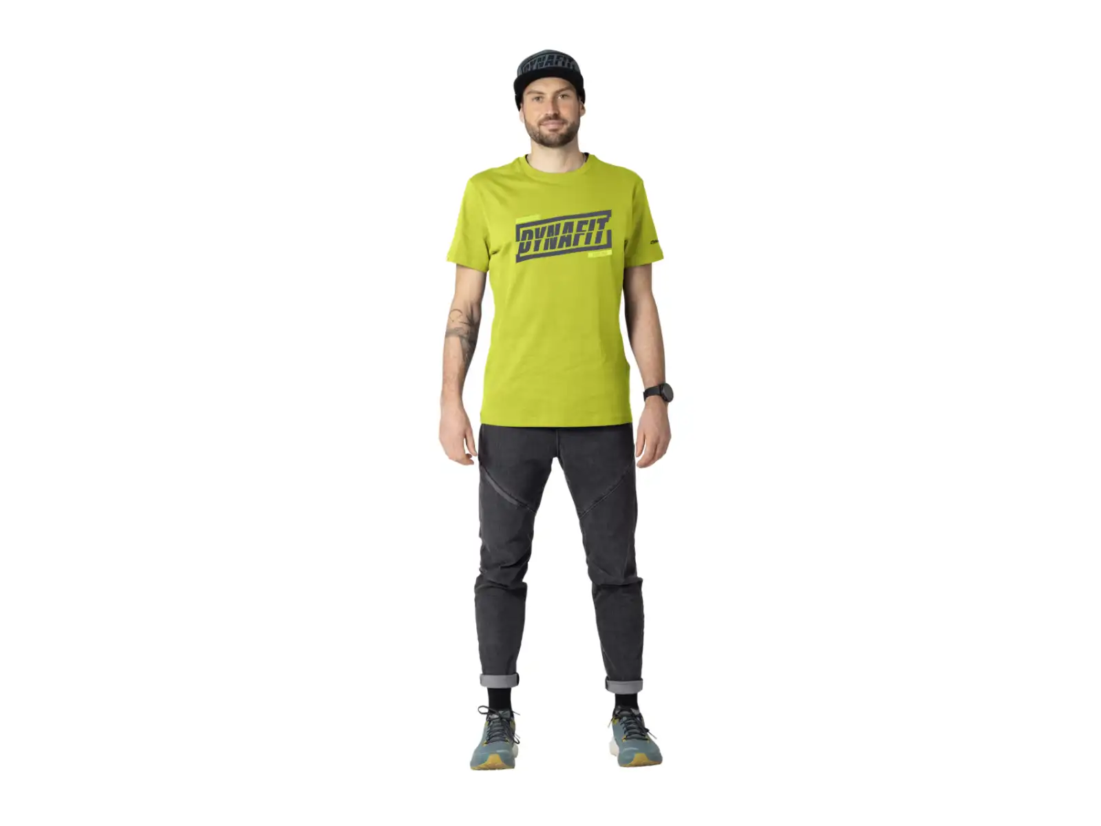 Dynafit Graphic Cotton men's T-shirt short sleeve Golden Lime