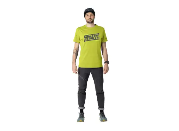 Dynafit Graphic Cotton men's T-shirt short sleeve Golden Lime