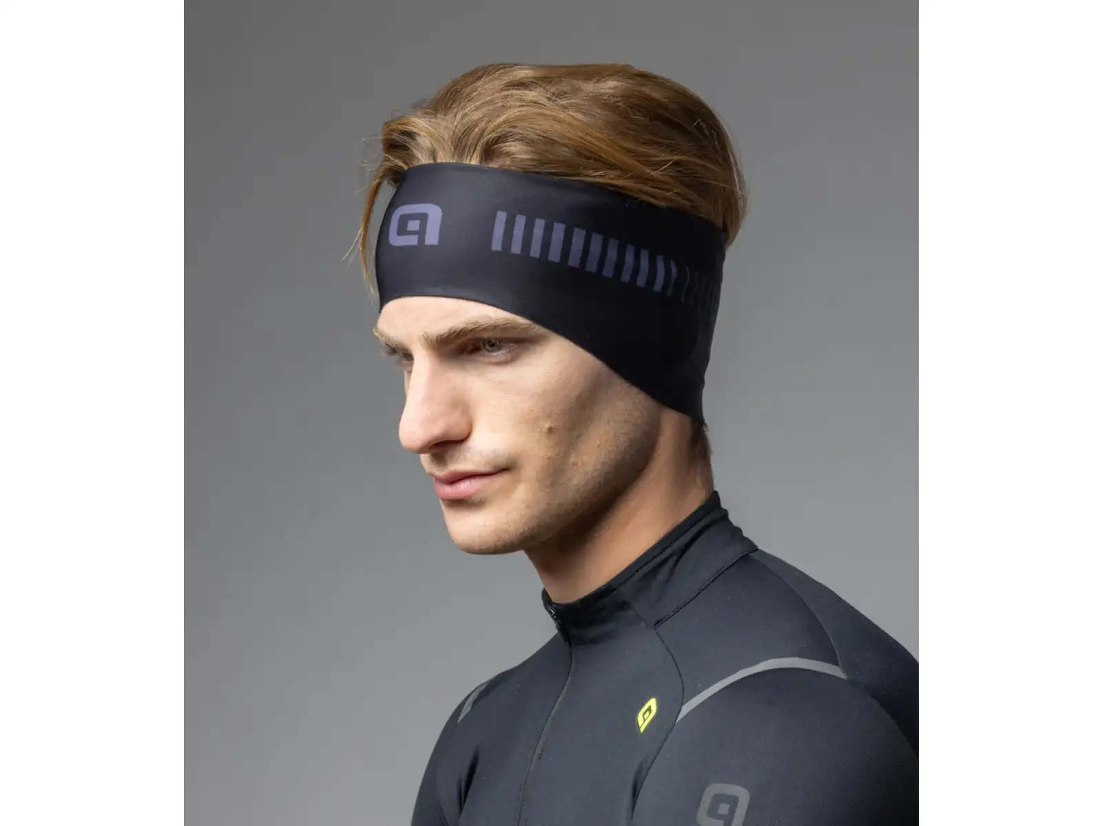 Alé Strada headband Black/Charcoal Grey