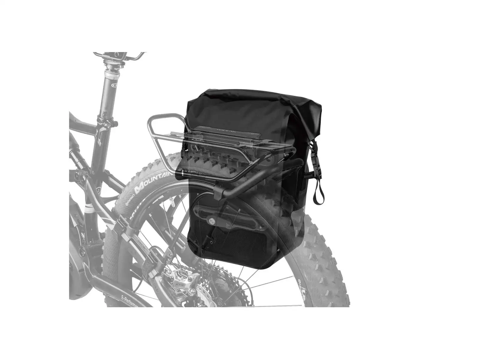 Topeak Pannier Drybag bag for rack 24 l black