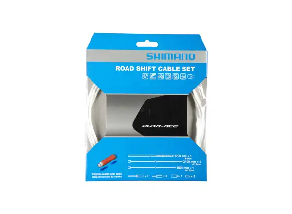 Shimano OT-SP41 Road Shift Cable Set with Polymer Coating White