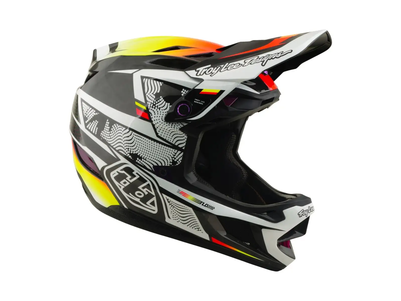 Troy Lee Designs D4 Carbon MIPS helmet Lined up Black