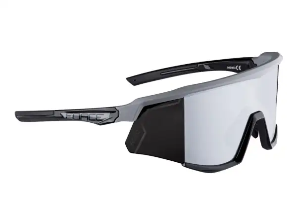 Force Sonic cycling glasses grey/black, black mirrored lenses