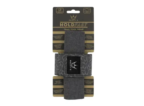 Peatys Holdfast trail tool wrap frame strap slate grey