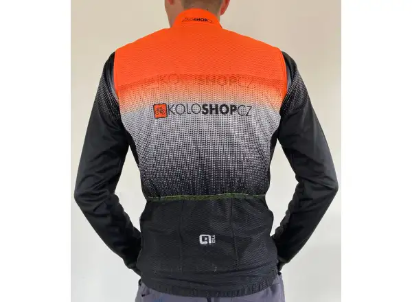 Alé PR System Koloshop men's windproof vest with pockets orange