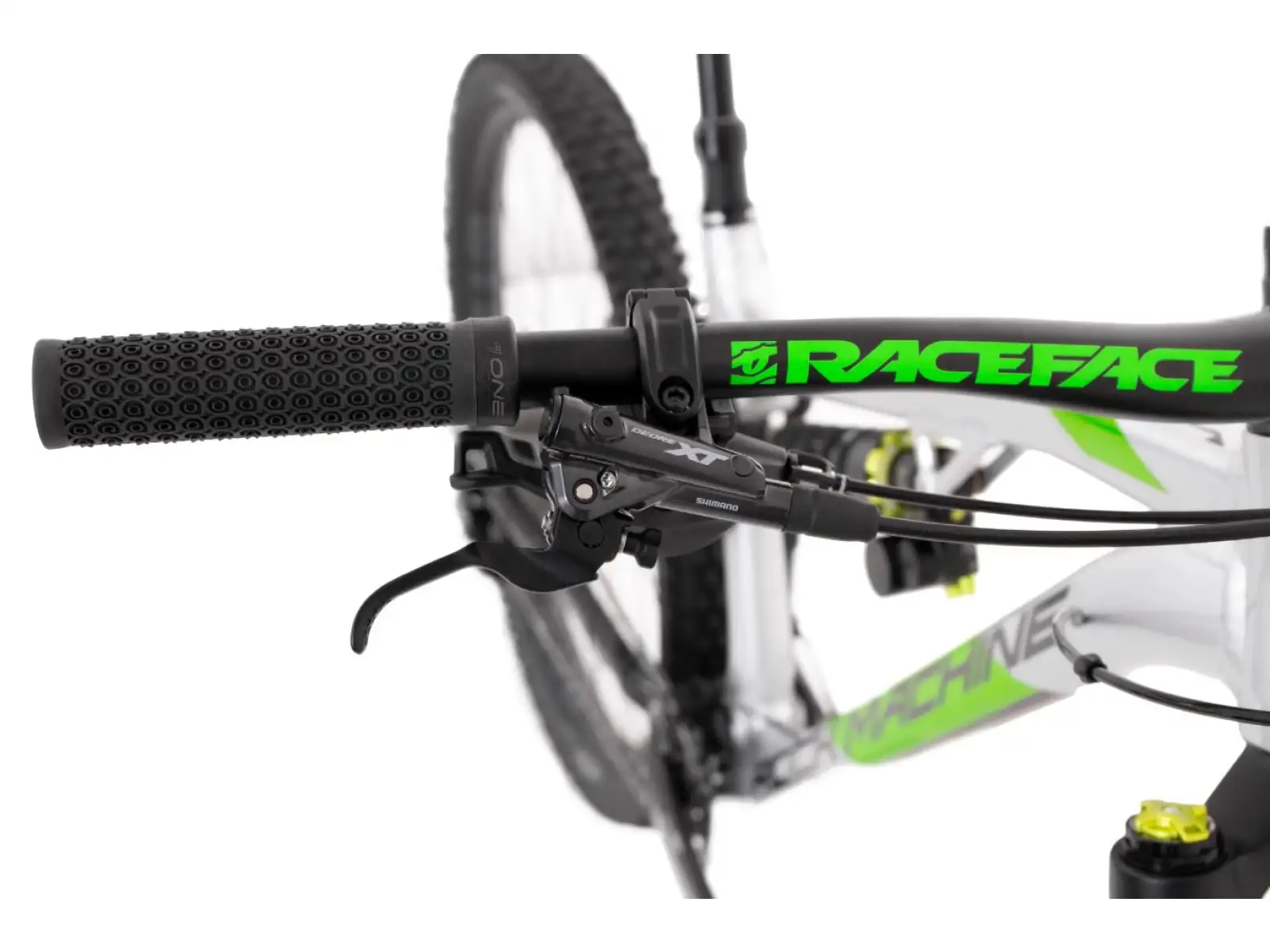 Rock Machine Blizzard 90-297 RZ Silver/Green full suspension mountain bike