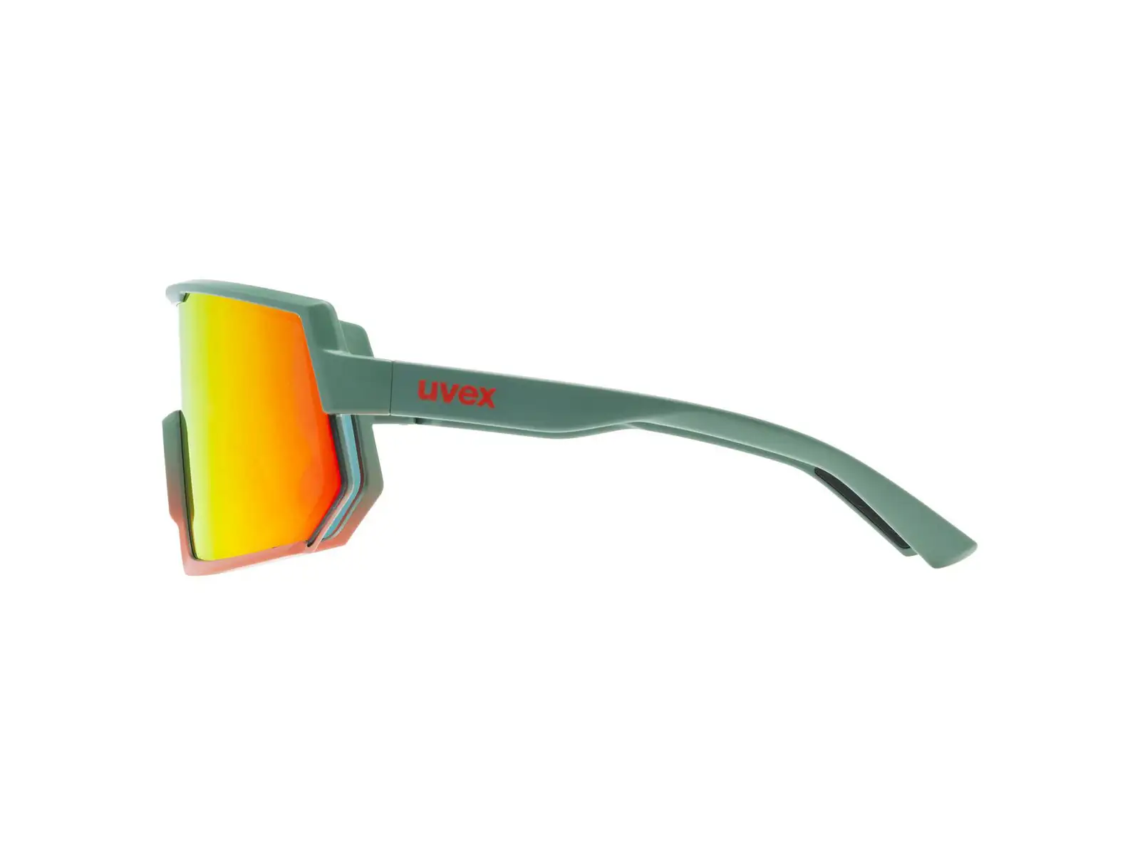 Uvex Sportstyle 235 glasses Moss Green Grapefruit Matte/Mirror Red (cat. 2)