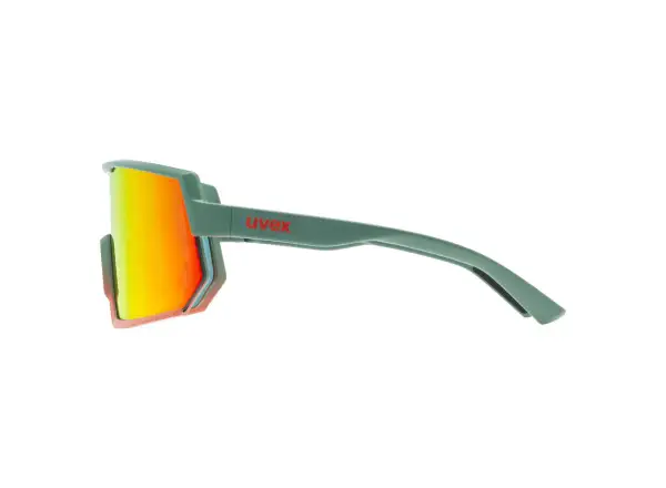 Uvex Sportstyle 235 glasses Moss Green Grapefruit Matte/Mirror Red (cat. 2)