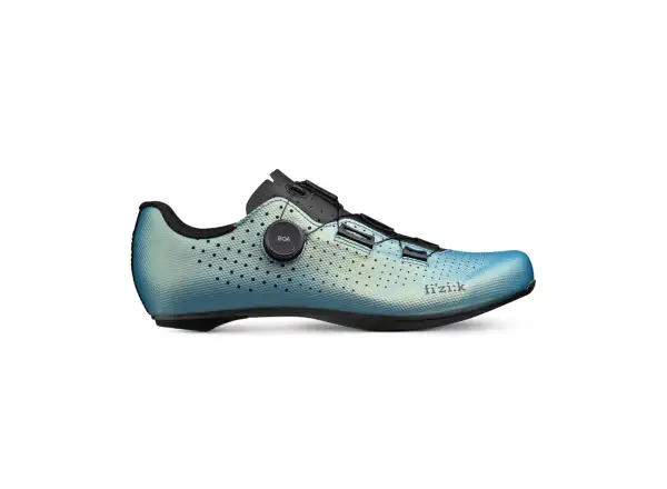 Fizik Tempo Decos Carbon Iridiscent road men's shoes Black/Light Blue