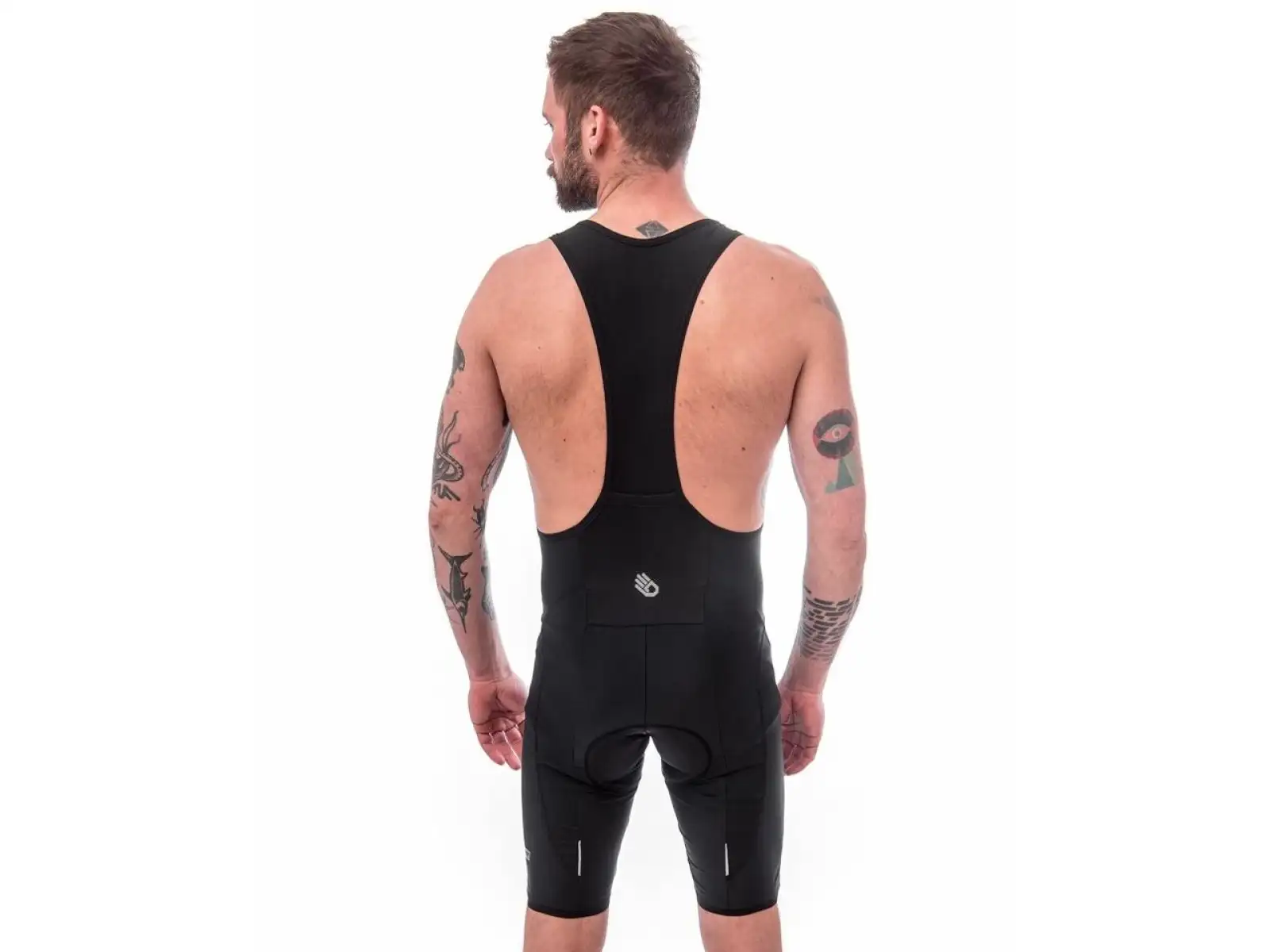 Sensor Cyklo Race men's bib shorts with pad True black