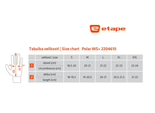 Etape Polar WS+ men's winter gloves černá