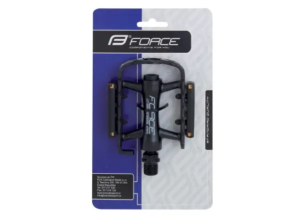 Force pedals brushed black