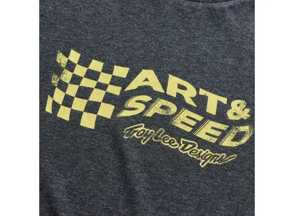 Troy Lee Designs Finish Line men's T-shirt short sleeve Black heather