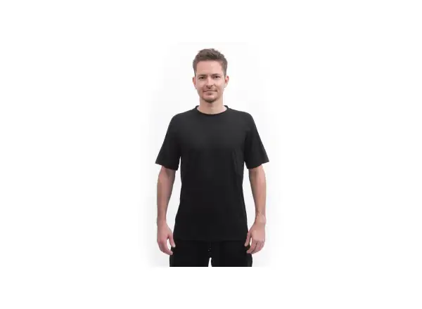 Sensor Merino Active No Logo men's T-shirt short sleeve black