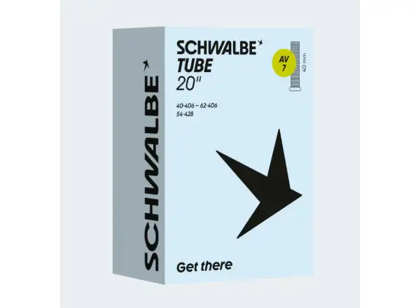 Schwalbe inner tube 20x1,6-2,45" (40-62/406) AV7 car valve 40 mm