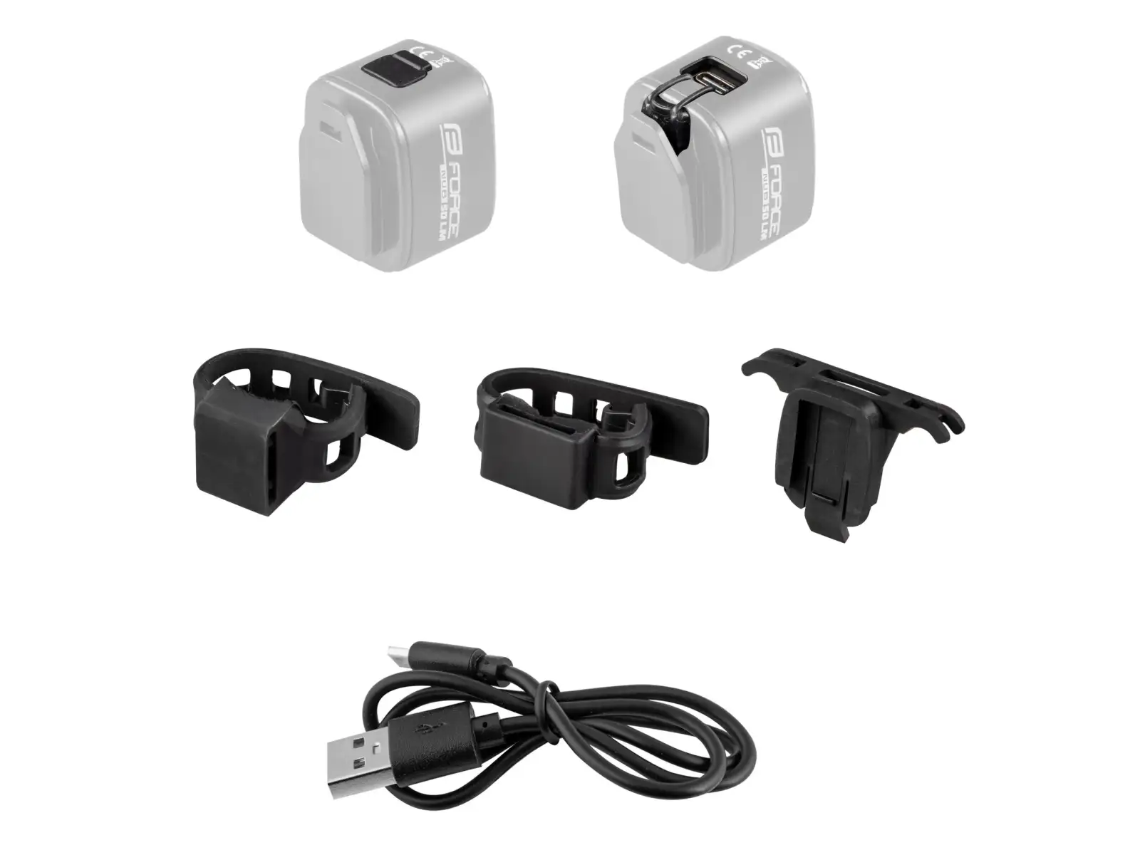 Force Flea 200LM universal flasher USB černá