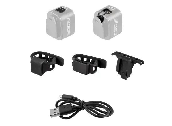 Force Flea 200LM universal flasher USB černá