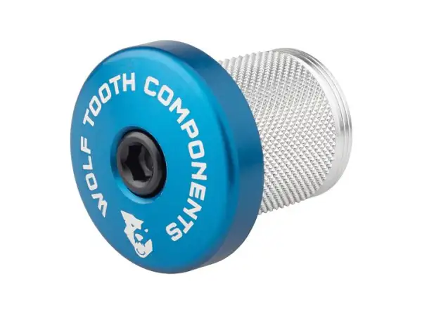 Wolf Tooth COMPRESSION PLUG for carbon steerer 1 1/8" blue