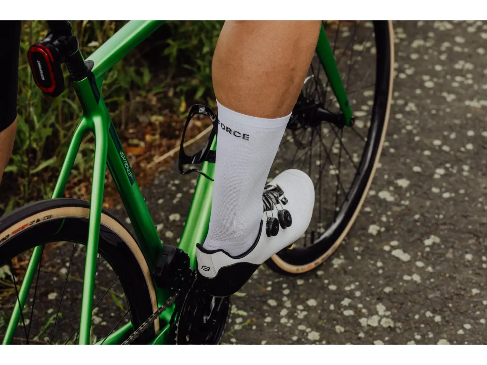 Force Verdone cycling socks white