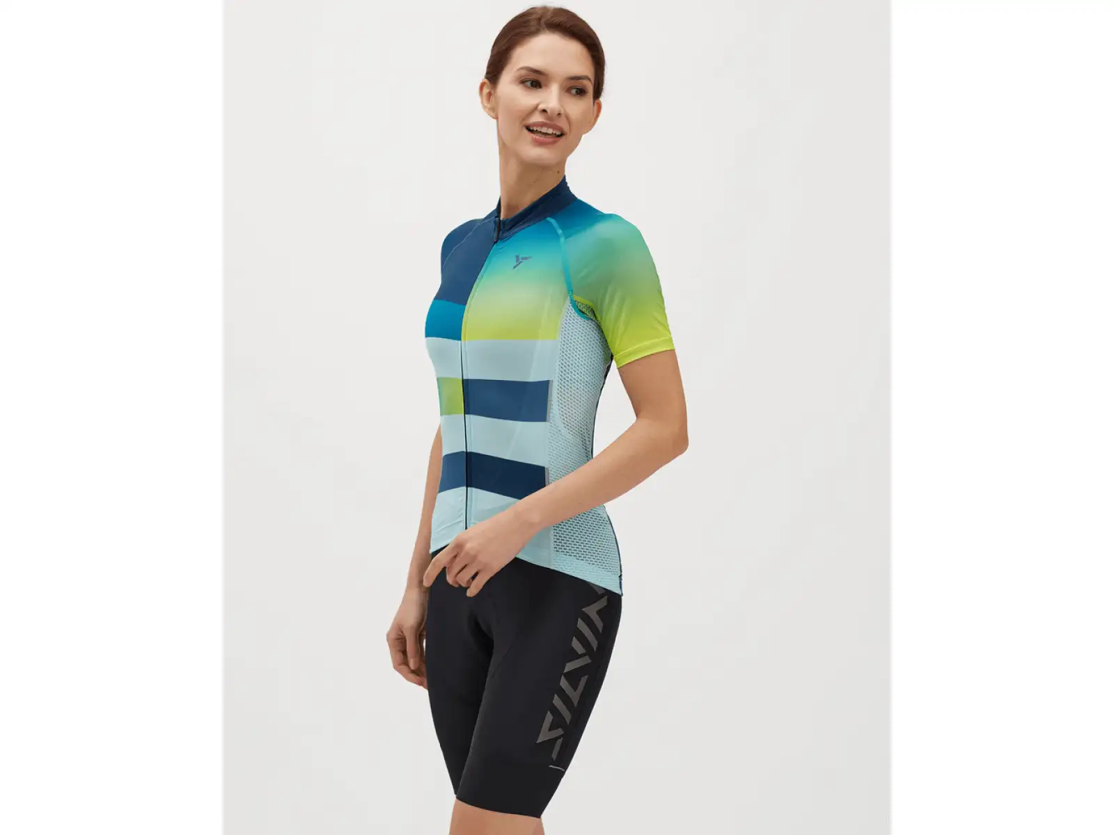Silvini Mazzana women's jersey short sleeve navy/turquoise