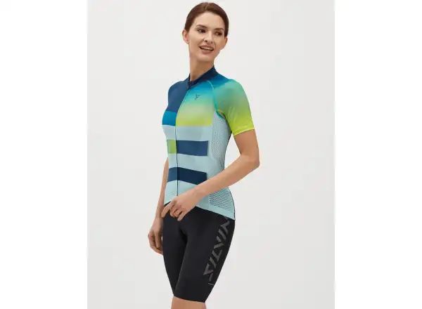 Silvini Mazzana women's jersey short sleeve navy/turquoise