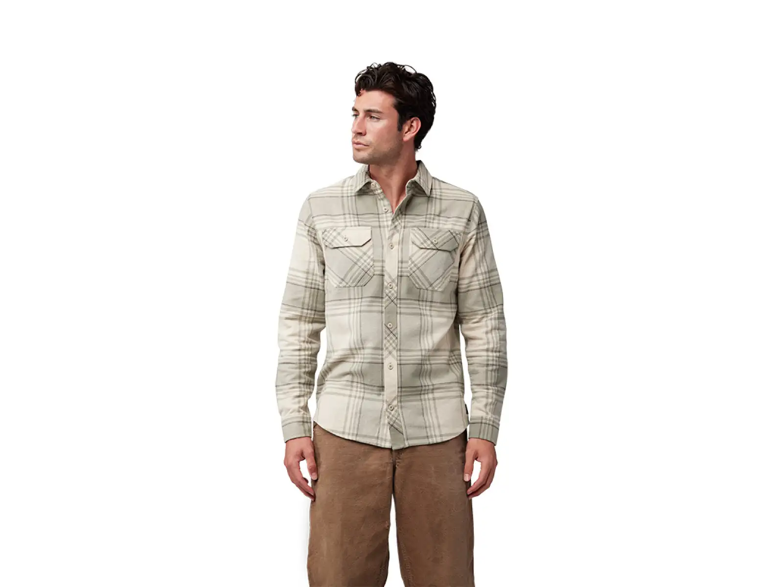 Fox Traildust Flannel men's shirt Cream
