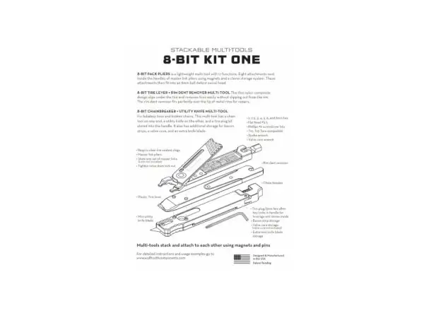 Wolf Tooth 8-BIT Kit One three-piece tool