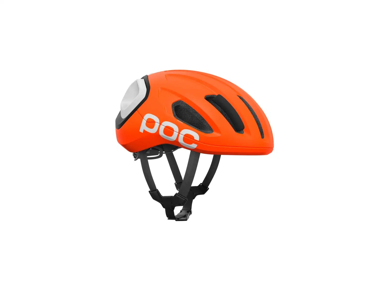POC Amidal road helmet Fluo. Orange Matt/Uranium Black Matt/Hydrogen White Matt