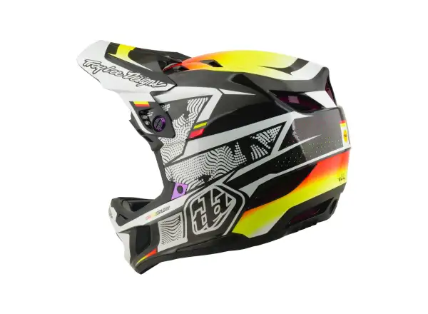 Troy Lee Designs D4 Carbon MIPS helmet Lined up Black