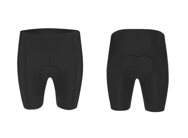 Force Storm men's MTB shorts with padding Grey/Fluo
