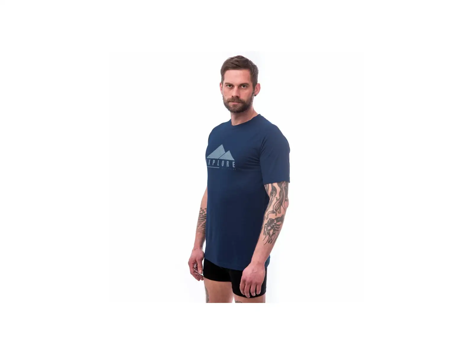 Sensor Merino Air PT Explore men's t-shirt short sleeve dark blue